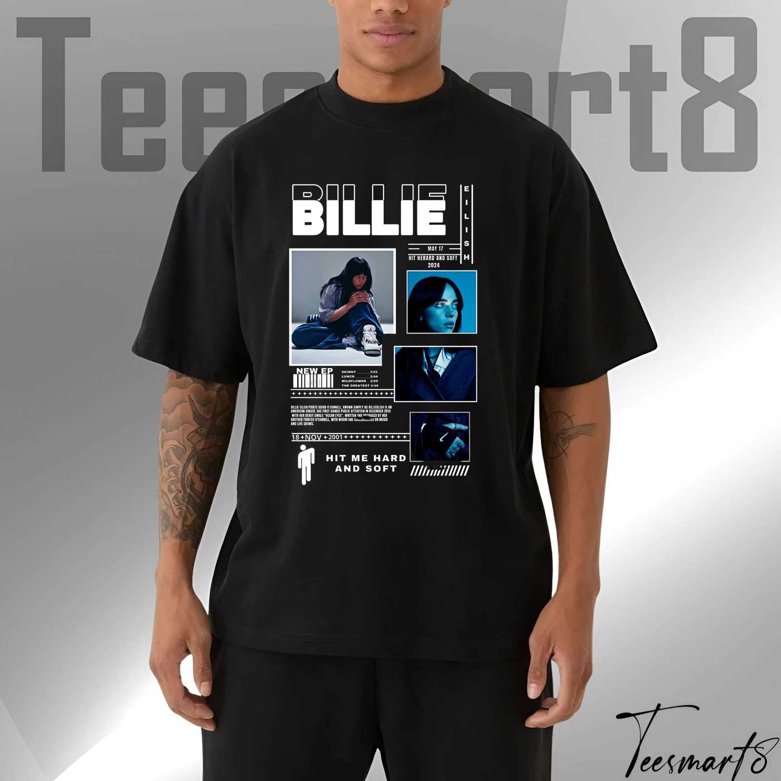Billie Eilish Oversized Tee – Streetwear For Concert Vibes